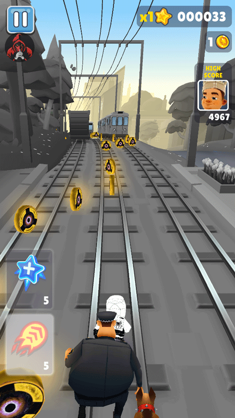 地铁跑酷黑白牛津版截图2