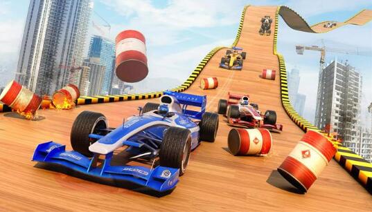 方程式赛车特技坡道赛车特技截图1